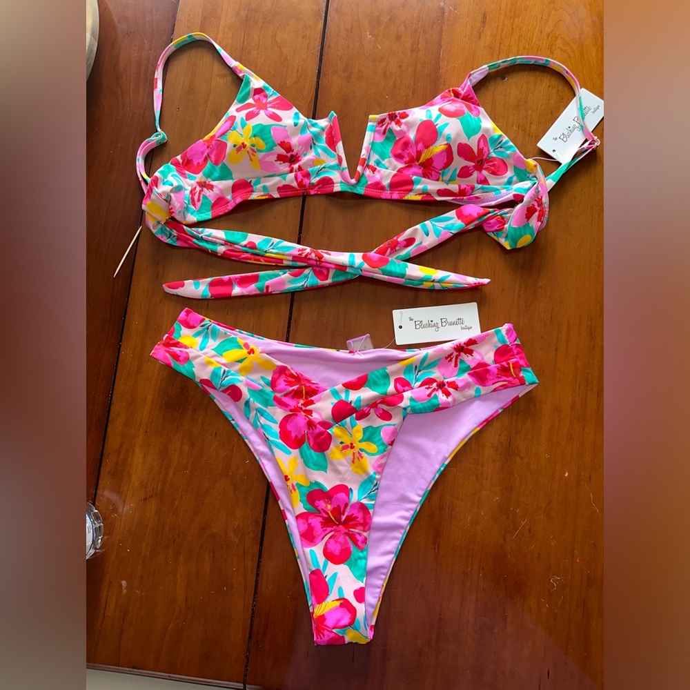 Blushing Brunette Bikini